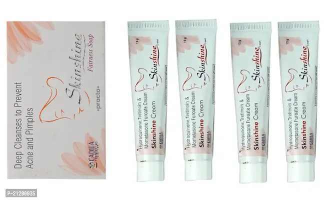 shine cream4 +skinshine shop1 combo set   pack of 1