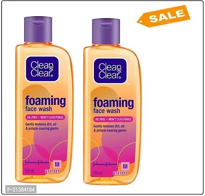 add to new cart cleanclear foaming face wash pack of 2