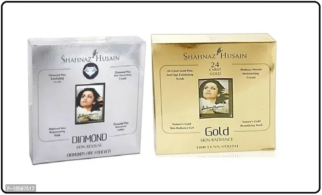 SHAHNAZ-HUSAIN DIAMONDGOLD MINI FACIAL KIT COMBO-thumb0