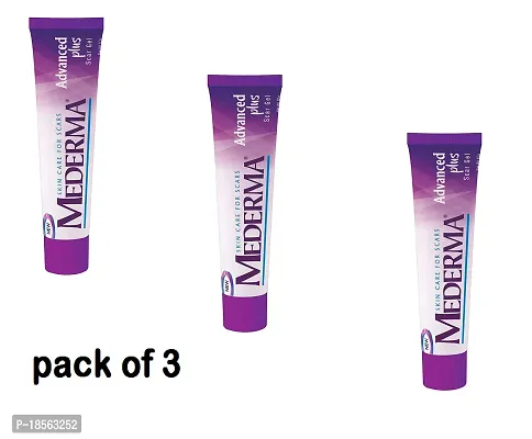 mederma advanced plus gel pack of 3