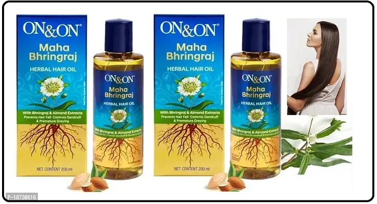 ONON MAHA BHRINGRAJ HARBAL HAIR OIL PACK OF 2