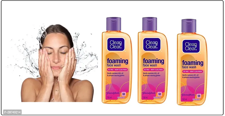 ;;cleanclear face wash pack of 3