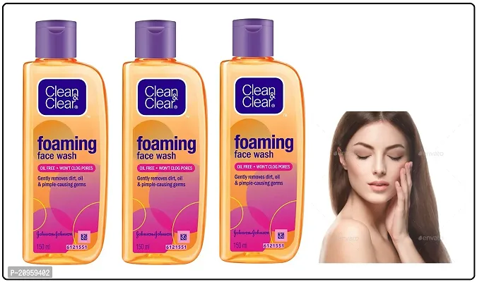 ..cleanclear foaming face wash pack of 3
