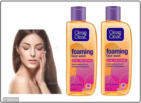 ...cleanclear foaming face wash pack of 2-thumb0