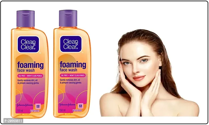 ....cleanclear foaming face wash pack of 2