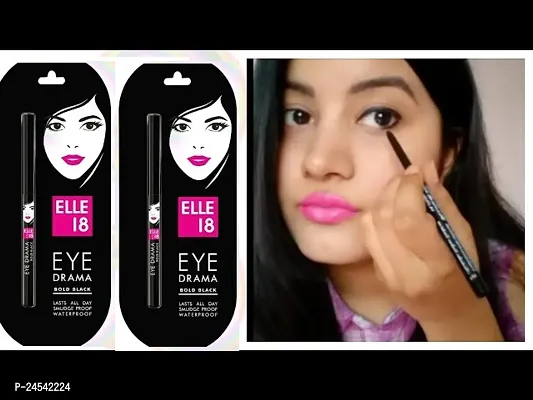 New elle 18 EYE DRAMA KAJAL PACK OF 2-thumb0