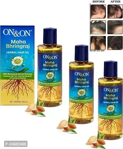 New on  on maha bhringraj harbal hair oil pack of 3