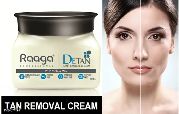 Raaga Professional De-Tan Tan removal Cream Kojic  Milk | 500 GM |-thumb0