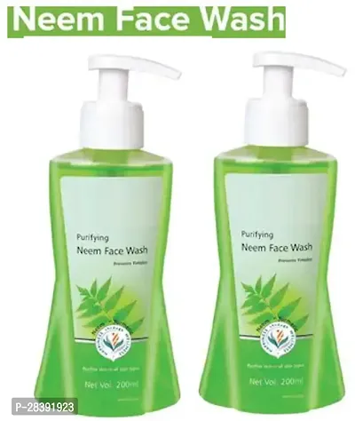 Natural Skin Care Neem Face Wash 200Ml Pack Of 2