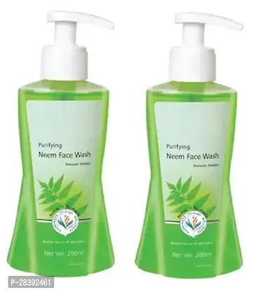 Natural Skin Care Neem Face Wash 200Ml Pack Of 2