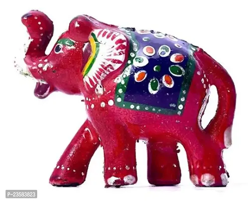 Beautiful Elephant Clay Showpiece For Home