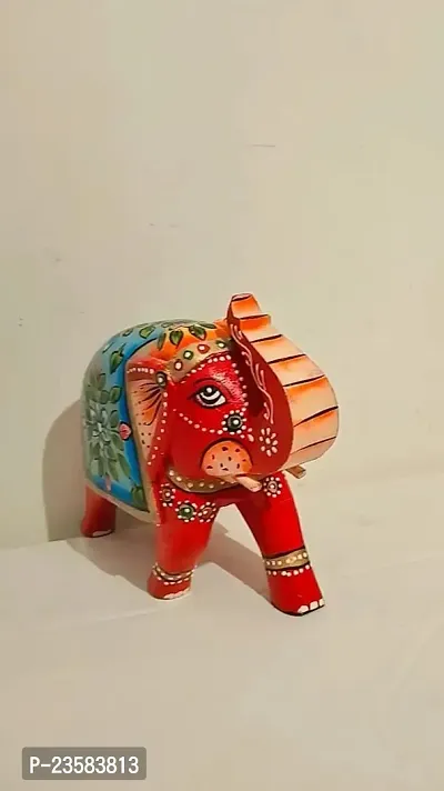 Beautiful Elephant Clay Showpiece For Home