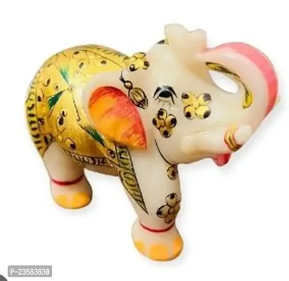 Beautiful Elephant Clay Showpiece For Home