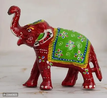 Beautiful Elephant Clay Showpiece For Home