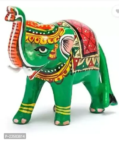 Beautiful Elephant Clay Showpiece For Home