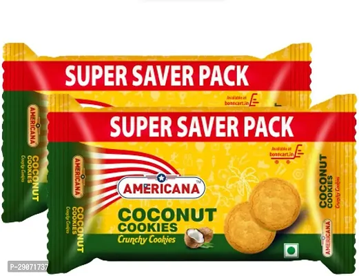 Classic Crispy And Crunchy Coconut Cookies Family Pack Cookies 1 Kg, Pack Of 2-thumb0