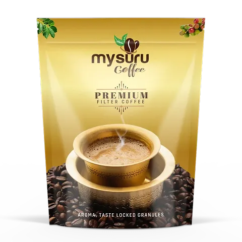 MYSURU COFFEE Premium South India Blend Filter Coffee Powder | Aromatic Taste [80% Coffee 20% Chicory] 500g
