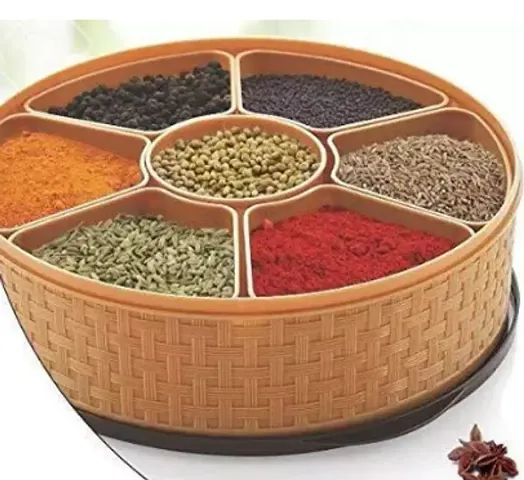 miRim? Masala Rangoli Box (Dabba) - 7 Sections, 1100ml