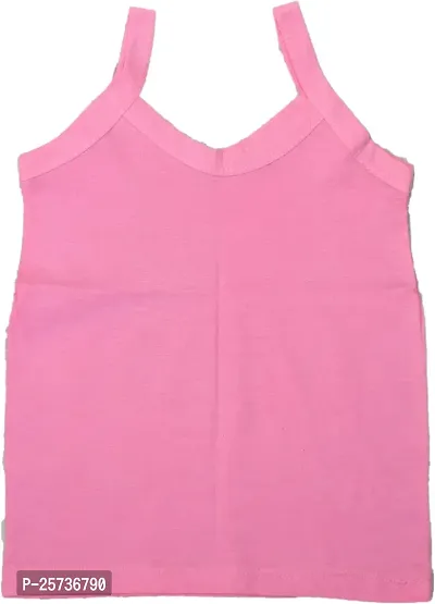 NEW TRINATH HOSIERY Soft Pure Cotton Casual Regular Fit Sleeveless Camisole Vest for Girls (Multicolour, 15-16 Years) (Pack of 6)-thumb4