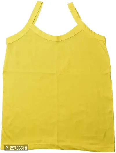 NEW TRINATH HOSIERY Soft Pure Cotton Casual Regular Fit Sleeveless Camisole Vest for Girls (Pack of 6)-thumb5