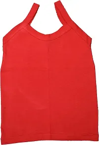 NEW TRINATH HOSIERY Soft Pure Cotton Casual Regular Fit Sleeveless Camisole Vest for Girls (Pack of 6)-thumb1