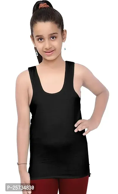 NEW TRINATH HOSIERY Soft Cotton Casual Regular Fit Sleeveless Camisole Vest for Girls (Pack of 5)-thumb2