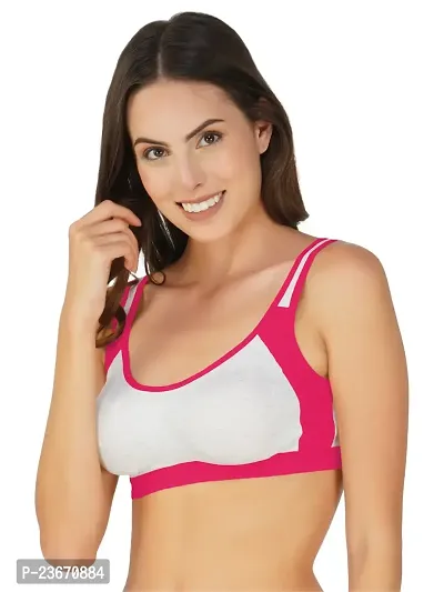 Fancy Cotton Blend Bra For Women-thumb5