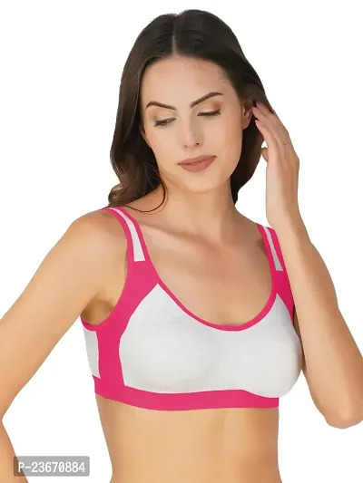 Fancy Cotton Blend Bra For Women-thumb4