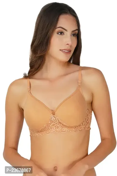 Fancy Cotton Blend Bra For Women-thumb0