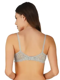 Fancy Cotton Blend Bra For Women-thumb3