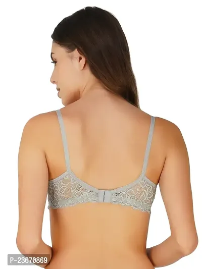 Fancy Cotton Blend Bra For Women-thumb4