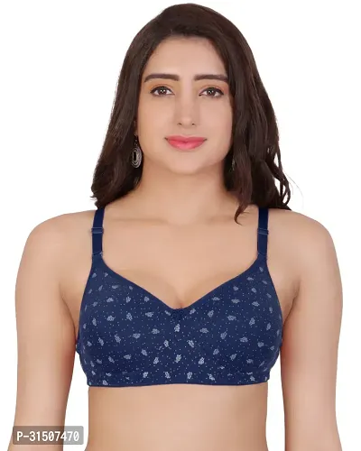 Stylish Stretchable Printed Bra for Women-thumb0