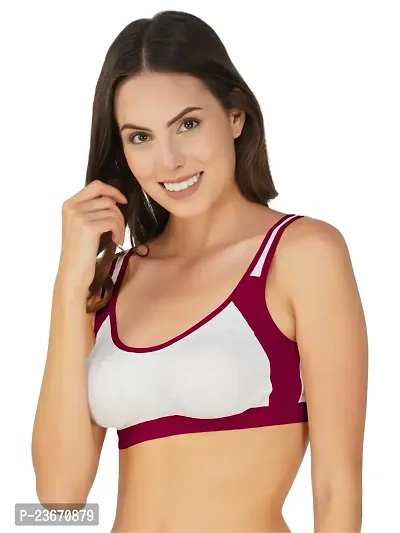 Fancy Cotton Blend Bra For Women-thumb3