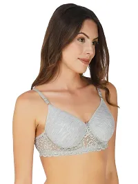 Fancy Cotton Blend Bra For Women-thumb1