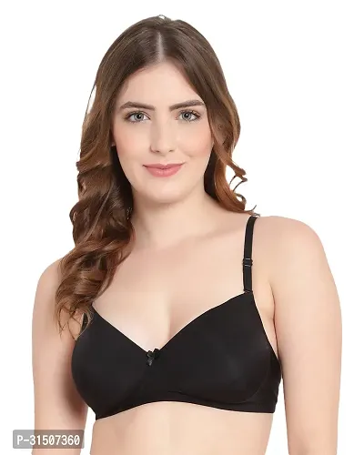 Stylish Stretchable Solid Bra for Women-thumb0