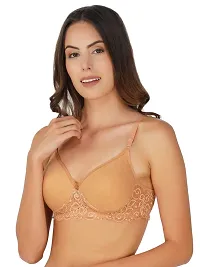 Fancy Cotton Blend Bra For Women-thumb2