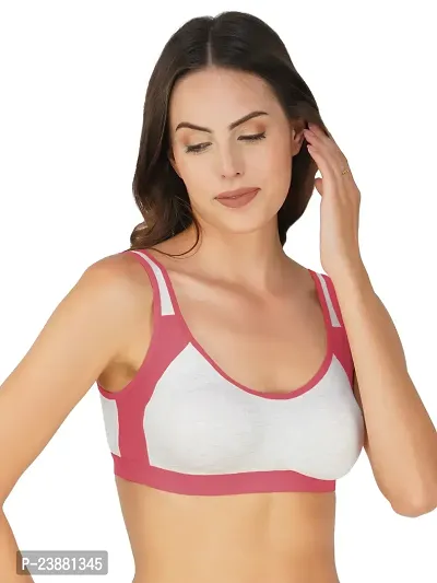 Arc de Shapes Cotton Blend Women Sports bra-thumb2