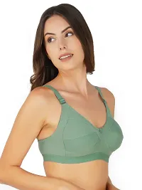 Stylish Women Cotton Full Coverage Non Padded Non-Wired Everyday Bra Pack of 3-thumb3