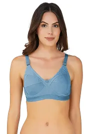 Stylish Women Cotton Full Coverage Non Padded Non-Wired Everyday Bra Pack of 3-thumb2