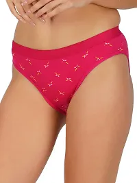 Arc de Shapes Women Cotton Blend Multicolor Pack of 3 Hipster Butter Fly Panty Multicolor.-thumb3