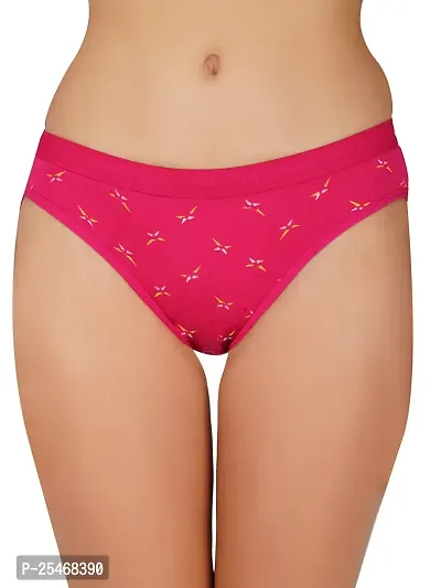 Arc de Shapes Women Cotton Blend Multicolor Pack of 3 Hipster Butter Fly Panty Multicolor.-thumb5