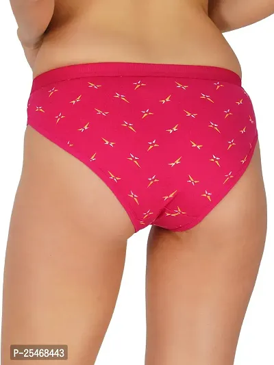 Arc de Shapes Women Cotton Blend Multicolor Pack of 3 Hipster Butter Fly Panty Multicolor-thumb2