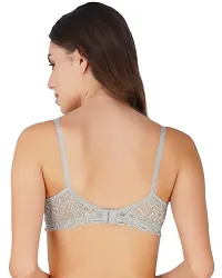 Arc de Shapes Cotton Full Coverage Lightly Padded Non-Wired Bralette Bra for Women Pack Grey-Nude  Pack of 2-thumb4