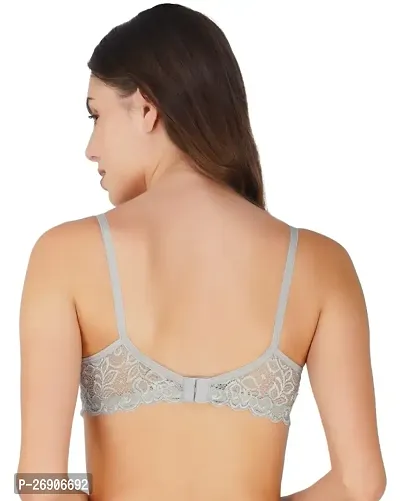 Arc de Shapes Cotton Full Coverage Lightly Padded Non-Wired Bralette Bra for Women Pack Grey-Nude  Pack of 2-thumb5