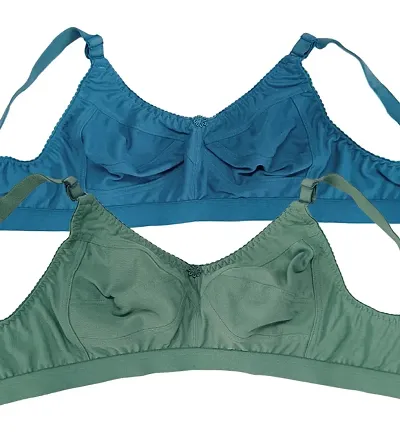 Classic Blend Solid Bras Pack of 2