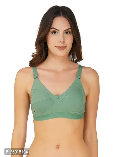 Classic Cotton Blend Solid Bras Pack of 2-thumb4