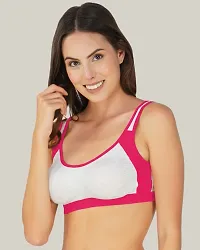 Classic Cotton Blend Solid Bras for Women, Pack of 3-thumb4