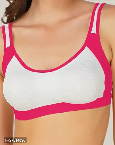 Classic Cotton Blend Solid Bras for Women, Pack of 3-thumb4