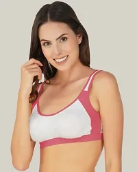 Classic Cotton Blend Solid Bras for Women, Pack of 3-thumb4