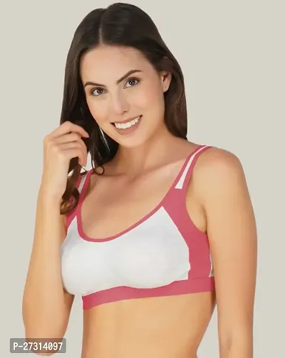 Classic Cotton Blend Solid Bras for Women, Pack of 3-thumb5